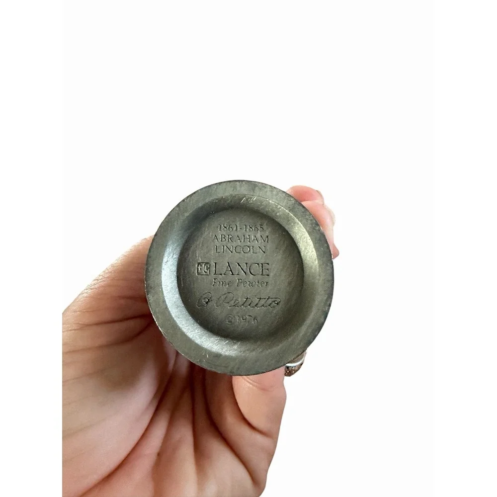 Lot Of 5 Presidents Lance Fine Pewter  Washington, Roosevelt, Jefferson, Lincoln